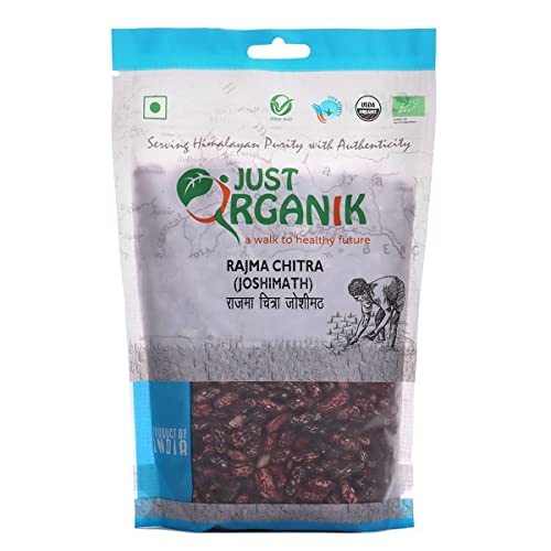 Just Organik Rajma Chitra 500gm, 100% Organic von Ethnic Choice