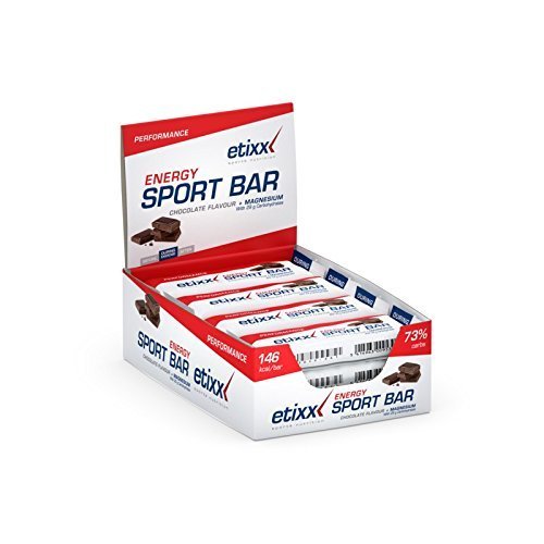 Etixx - ENERGY SPORT BAR CHOCOLATE | Energieriegel Choco | Dieser Energieriegel enthält Kohlenhydrate für einen langanhaltenden Nahrungsvorrat während Ihrer Anstrengung | 12 x 40 Gramm von Etixx