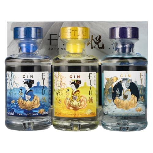 Etsu Japanese Gin Set 43,7% Vol. 3x0,2l in Geschenkbox von Etsu Gin