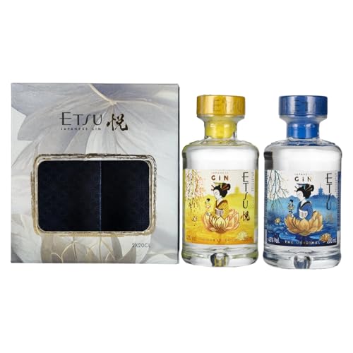 Etsu Japanese Gin Set 43% Vol. 2x0,2l in Geschenkbox von Etsu Gin