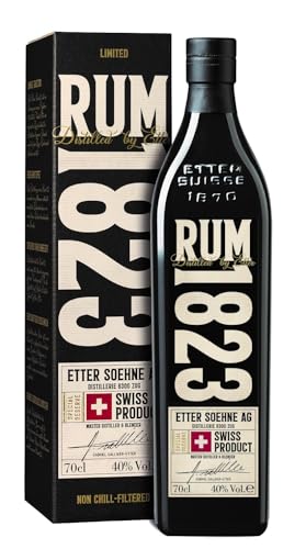 Etter Rum 1823 - Swiss Rum 40% vol. - edler Rum aus der Schweiz in Geschenkpackung (1 x 0.7l) von ETTER