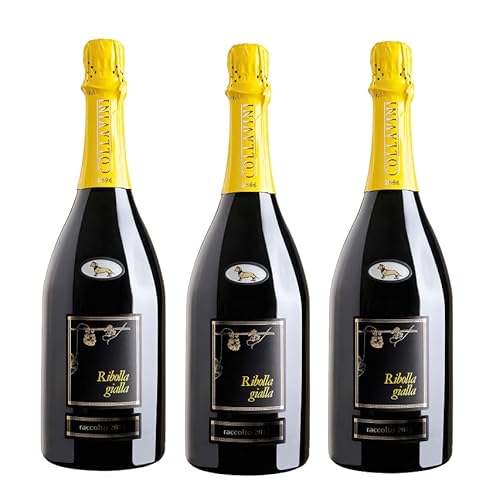 3x 0,75l - 2018er - Eugenio Collavini - Ribolla Gialla - Brut - Friaul - Italien - Schaumwein brut von Eugenio Collavini