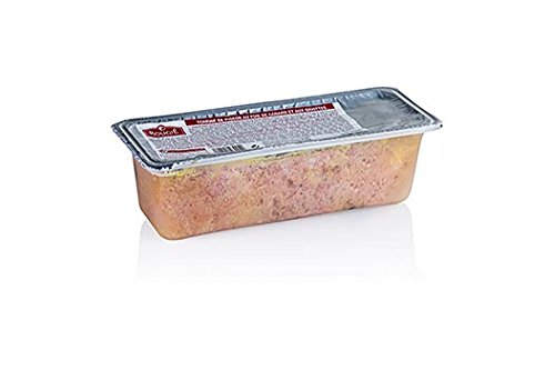 Taubenterrine, mit Kirschen und Entenleberstopfleber (20%), Trapez, 1 kg von Euralis Gastronomie