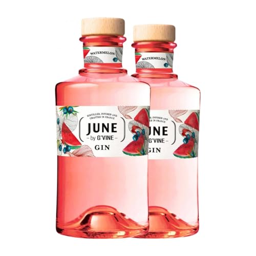 Gin G'Vine June Watermelon Gin Liqueur 70 cl (Karton mit 2 Flaschen von 70 cl) von EuroWineGate EWG SaS G-Vine