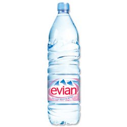 Bouteilles plastiques EVIAN 1,5 litre S2000 von evian