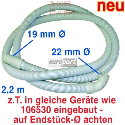 Schlauch Ablauf.. Geschirrspüler 2,2m von Europart