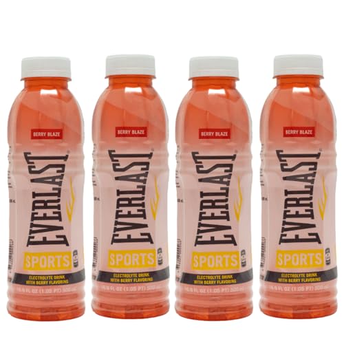 Everlast Electrolyte Sports Drink, 500ml, Berry Blaze - Pack of 4 von Everlast