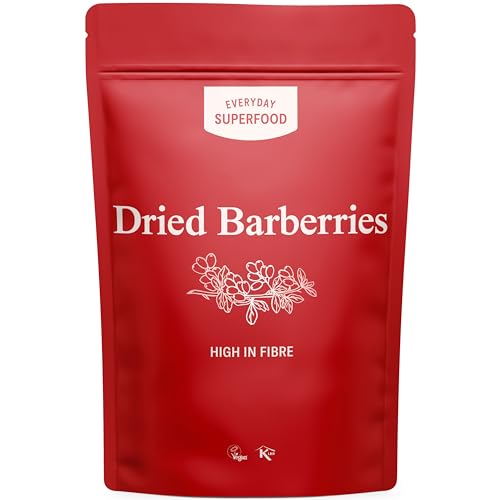 Getrocknete Barberries natürliche Roh- und Premium-Qualität Barberry, eine tolle getrocknete Cranberries Alternative (400 g) von Everyday Superfood