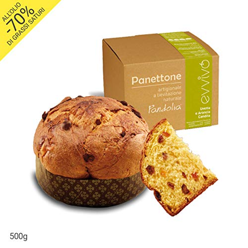 Handgemachter Bio Panettone vegan - Classico mit Urgetreide - Sultaninen und Olivenöl - 500 g von Evvivo