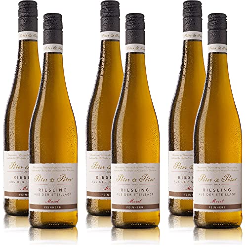 6 Flaschen Peter & Peter Weisswein Riesling Steillage Mosel, feinherb, (6x0,75 l) von Ewbob