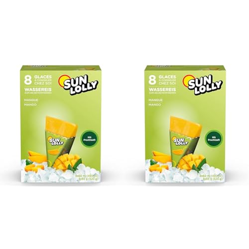 Sun Lolly Wassereis Mango (8 x 60ml) (Packung mit 2) von Ewbob