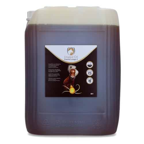 Excellent Linseed Oil - 20L - Unterstützt das Verdauungssystem und die Darmfunktion des Pferdes - Geeignet für Pferde von Excellent