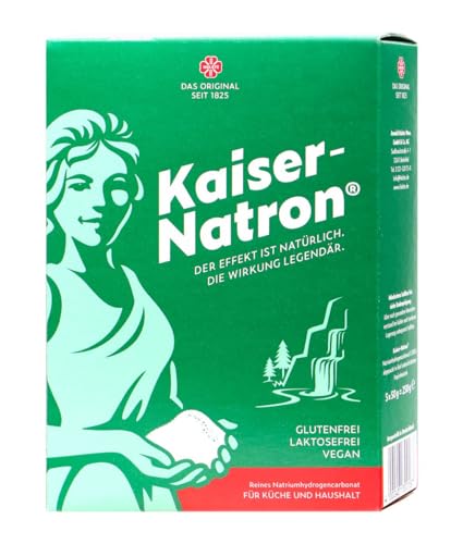 Kaiser Natron Pulver | Reines Natriumhydrogencarbonat für Küche und Haushalt, Pulver, Glutenfrei, Vegan, Laktosefrei 2 x 250 g = 500 g von Exclusiv