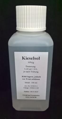 Kieselsol 15% Zur Schönung in Verbindung mit Bentonit, Gelatine und Agar- Agar in Weinen, Fruchtwein und Säften.100 ml von Exclusiv