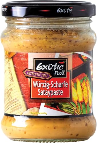 EXOTIC FOOD Sataysauce scharf, Indonesische Art - 1 x 200 g von Exotic Food