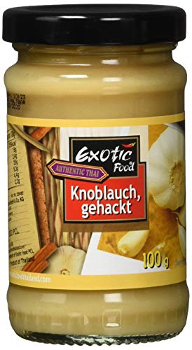 Exotic Food Knoblauch, gehackt in Sojabohnenöl, 100 g von Exotic Food