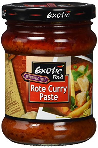 Exotic Food Rote Curry Paste, 4er Pack (4 x 220 g) von Exotic Food