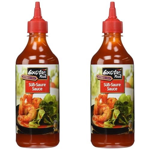 Exotic Food Süß-Sauer Sauce, PET - Flasche, 2er Pack (1 x 455 ml) von Exotic Food