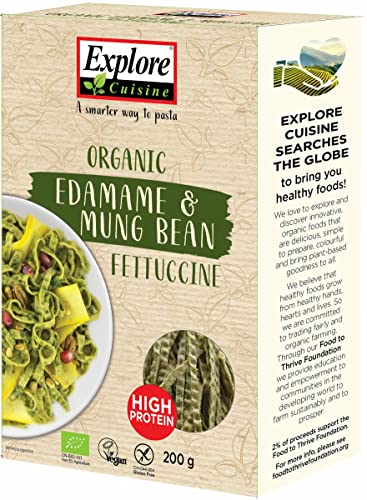 Explore Cuisine Bio Fettuccine aus Edamame- und Mungbohnen (2 x 200 gr) von EXPLORE CUISINE