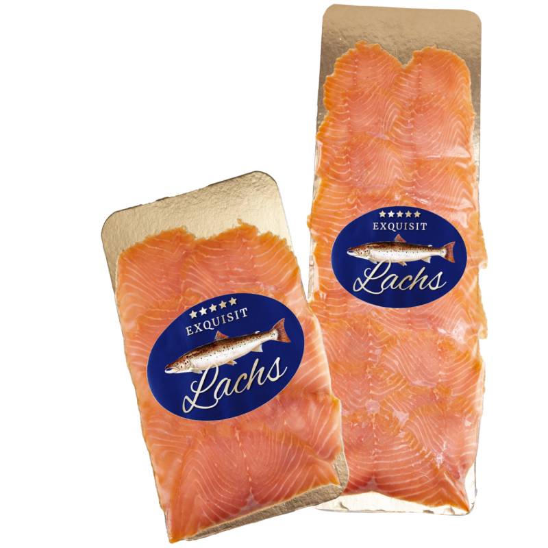 Frischer Nordmeer Premium Räucherlachs von Exquisit Lachs