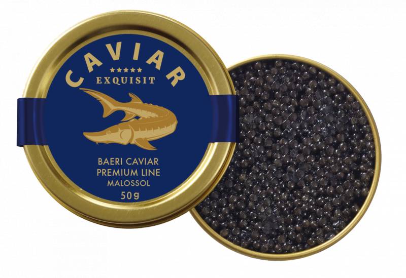 Exquisit BAERI CAVIAR Premium Linie Malossol, 50g von Exquisit