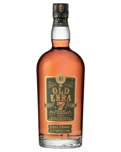 Ezra Brooks Old Ezra 7 Straight Rye Whiskey | Rye Whiskey in Fassstärke | 7 Jahre Reifung | 1 x 700ml von Ezra Brooks