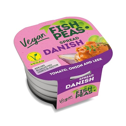 F`shPeas Veganer Aufstrich 125g – „Fisch“ Aufstrich in dänischer Sauce, Vegane fischkonserve, veganer Brotaufstrich von F`shPeas