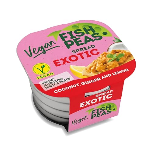 F`shPeas Veganer Aufstrich 125g – „Fisch“ Aufstrich in exotic Sauce, Vegane fischkonserve, veganer Brotaufstrich von F`shPeas
