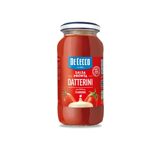 De Cecco Salsa Pronta Datterini con Cipolla di Giarratana Tomatensauce Fertigsauce mit Zwiebel von Giarratana 300g von F.lli De Cecco