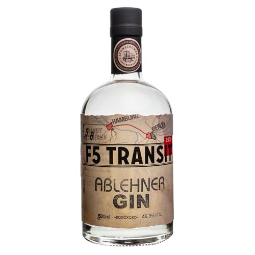 Ablehner GIN 0.5l (46,3% Vol) No. 5130 - streng limitierter Ostgin mit sozialistischen Botanicals - F5 Transit von F5