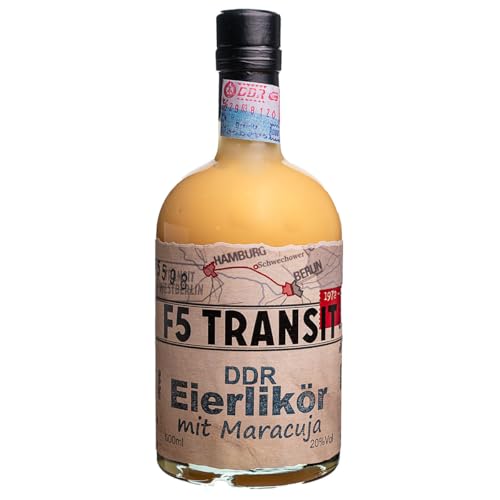 DDR Eierlikör MARACUJA 0.5l (18% Vol) No. 5598 - DDR Edition | F5 Transit | Eierlikör nach DDR-Rezept von F5