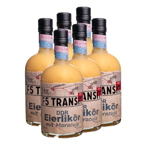 DDR Eierlikör MARACUJA 6 x 0.5l (18% Vol) No. 5598 - DDR Edition | F5 Transit | Eierlikör nach DDR-Rezept - Ration von F5