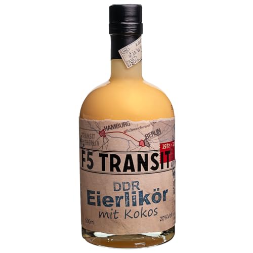 DDR Eierlikör mit Kokos 0.5l (20% Vol) No. 5591 - DDR Edition | F5 Transit | Eierlikör nach DDR-Rezept von F5