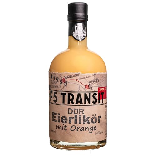 DDR Eierlikör mit ORANGE 0.5l (18% Vol) No. 5590 - DDR Edition | F5 Transit | Eierlikör nach DDR-Rezept von F5