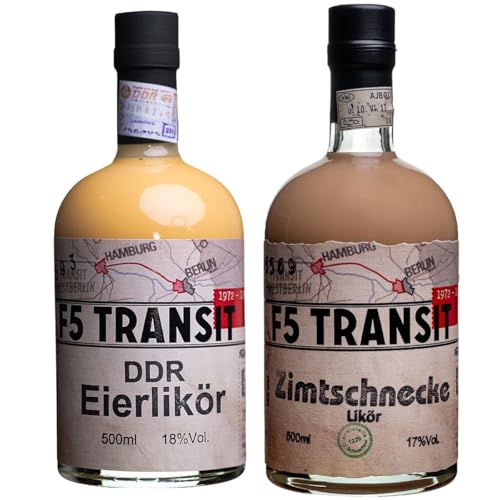 DDR Eierlikör & Zimtschnecke Likör (Spar-Set) - F5 Transit von F5