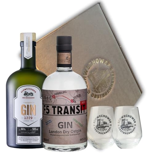 Gin-Geschenk No.3 mit 2 Gläsern von F5