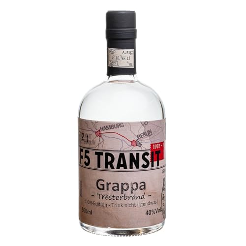 Grappa 0.5l (40% Vol) No. 5721 - F5 Transit - Grappa di Prosecco von F5