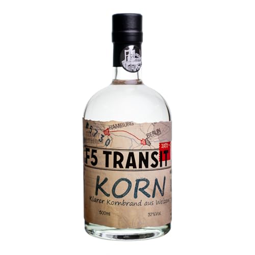 Korn 0.5l (32% Vol) No. 5730 - F5 Transit - Kornbrand aus Weizen - Klar & Rein von F5