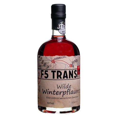 Wilde Winterpflaume Likör 0.5l (20% Vol) No. 5587 - F5 Transit - Pflaumenlikör mit Zimt und winterlichen Gewürzen von F5