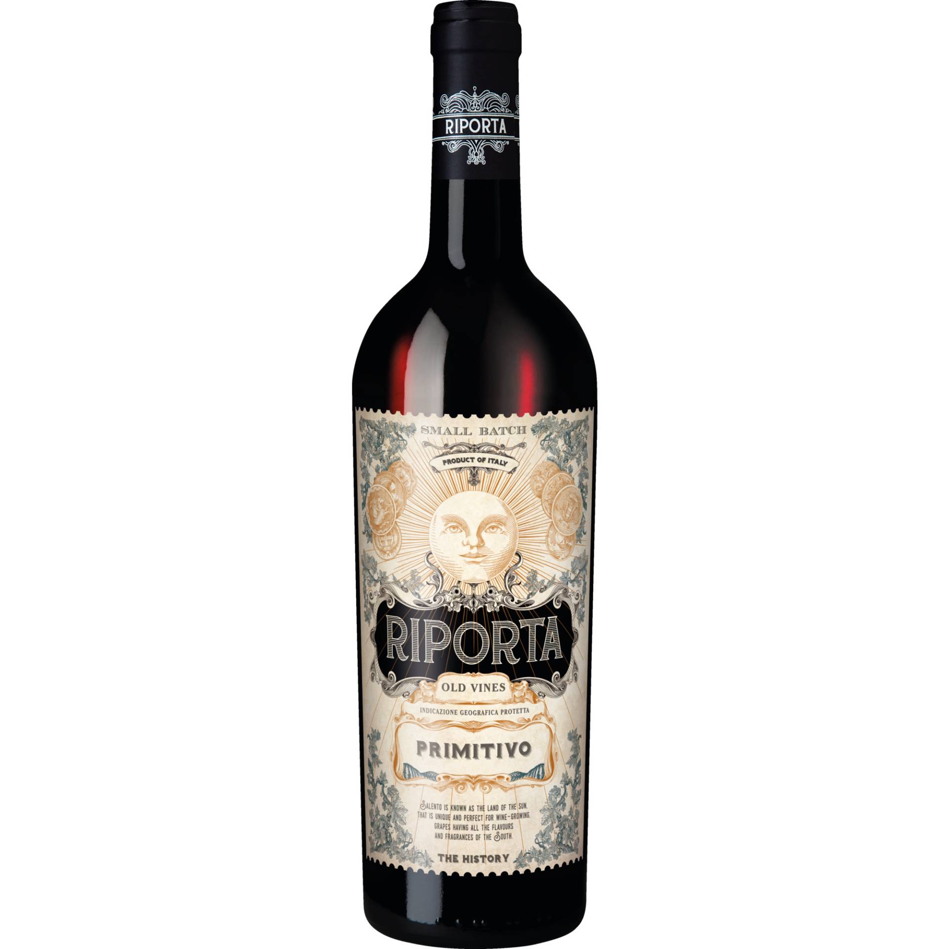 Riporta Primitivo Old Vines, Puglia IGP, Apulien, 2022, Rotwein von FA.VI.SRL - Ortona (CH) - Italy