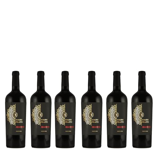 Barone Pelletti Primitivo Puglia I.G.P. 2022 | Alesia Group | Rotwein aus Apulien | trocken | 6 x 0,75l von FABELHAFTE GESCHENKE