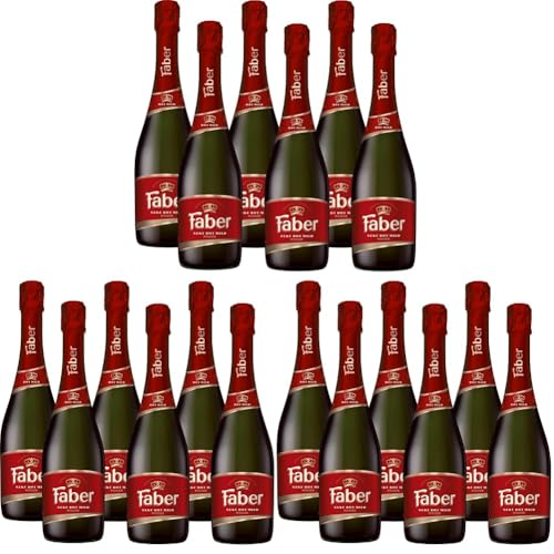 Faber Sekt rot mild (6 x 0,75 l) (Packung mit 3) von FABER