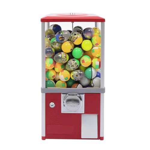 Spender für Kaugummis für Kinder, Kapselautomat, Gashapon-Automat, Gacha-Automat, Kaugummiautomat, Süßigkeitenautomat,Red von FANYING