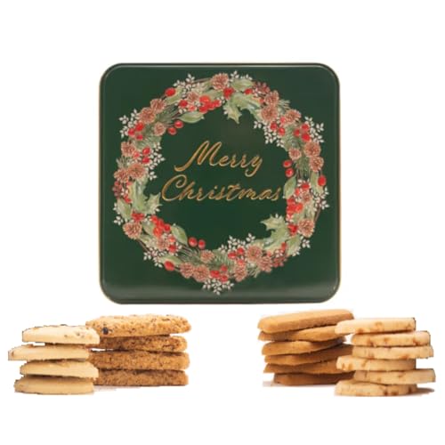 Farmhouse® | Verschiedene englische Kekse | Geschenkbox für Kekse Cranberry, gesalzene Karamell, weiße Schokolade, Obst, Ingwer | 1 x 400 g von FARMHOUSE BISCUITS