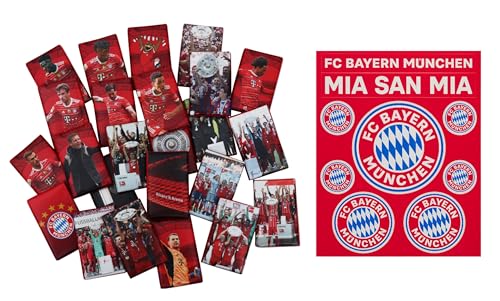 FC Bayern München Schokoladentäfelchen 15 Stück Schokolade - Plus Logo-Aufkleber FCB von FC Bayern München