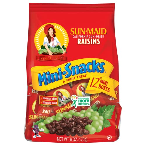 Sun-Maid California Raisins Mini Snacks Bags| 6 oz von Sun-Maid