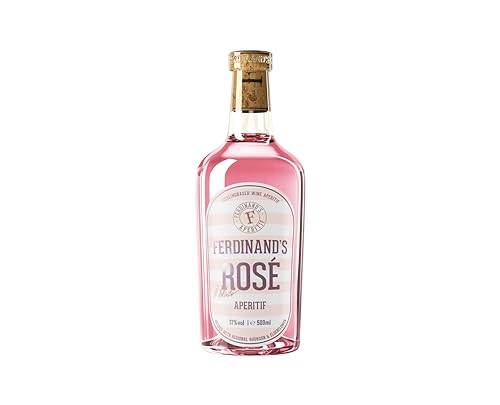 Ferdinand's Rosé Aperitif | Mit regionale Zutaten wie Rhabarber und Weinbergpfirsichen | Erfrischendes Sommergetränk |17% vol. | 500ml von FERDINAND'S