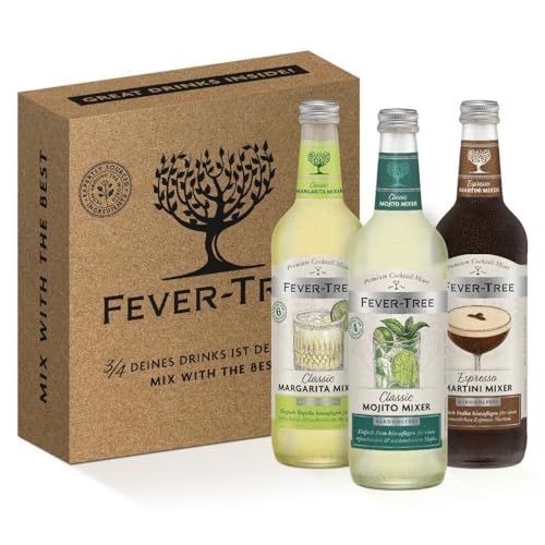 FEVER-TREE | Classic Mixer Set | Margarita, Mojito und Martini Mixer | Aromatisch, zitrusfrisch und spritzig | 3 x 500 ml von FEVER-TREE