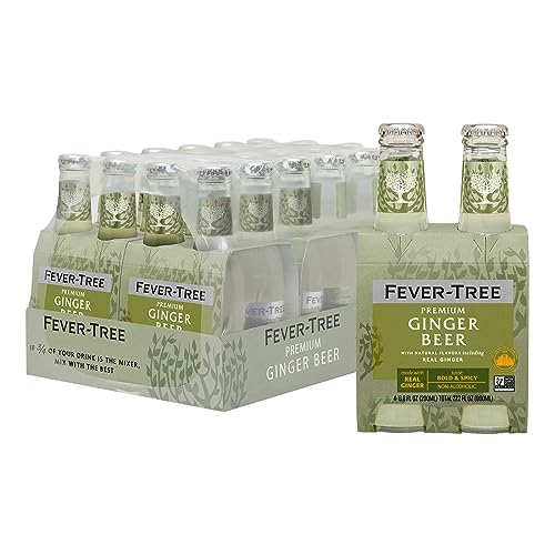 Fever-Tree Premium Ingwerbier, ohne künstliche Süßstoffe, Aromen oder Konservierungsstoffe, 24 ml von FEVER-TREE