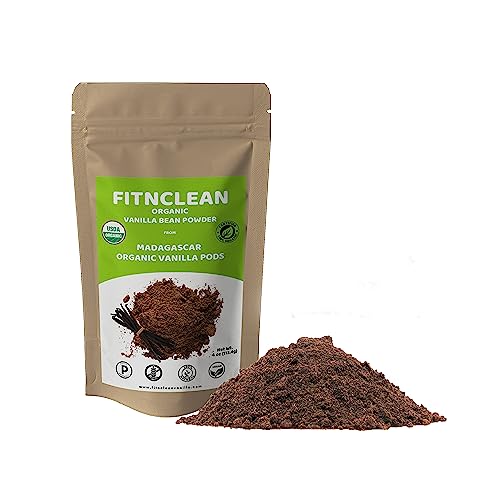 FITNCLEAN Vanillebohnen-Pulver Madagaskar Bourbon aus gemahlenem Gourmet Pods (1/1,8 kg) von FITNCLEAN Vanilla | Rohes, natürliches, reines, ungesüßtes ohne Zusatzstoffe, nicht gentechnisch veränderbar von FITNCLEAN HERBS AND SPICES